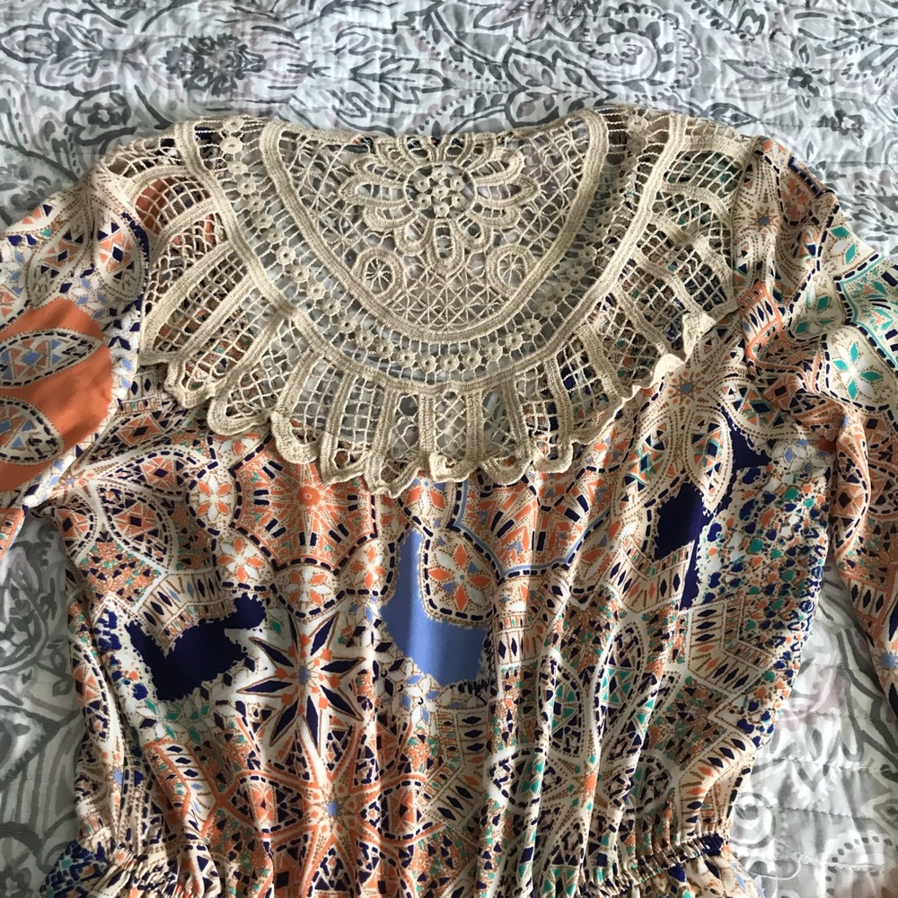 patterned crochet romper - Picture 4 of 4